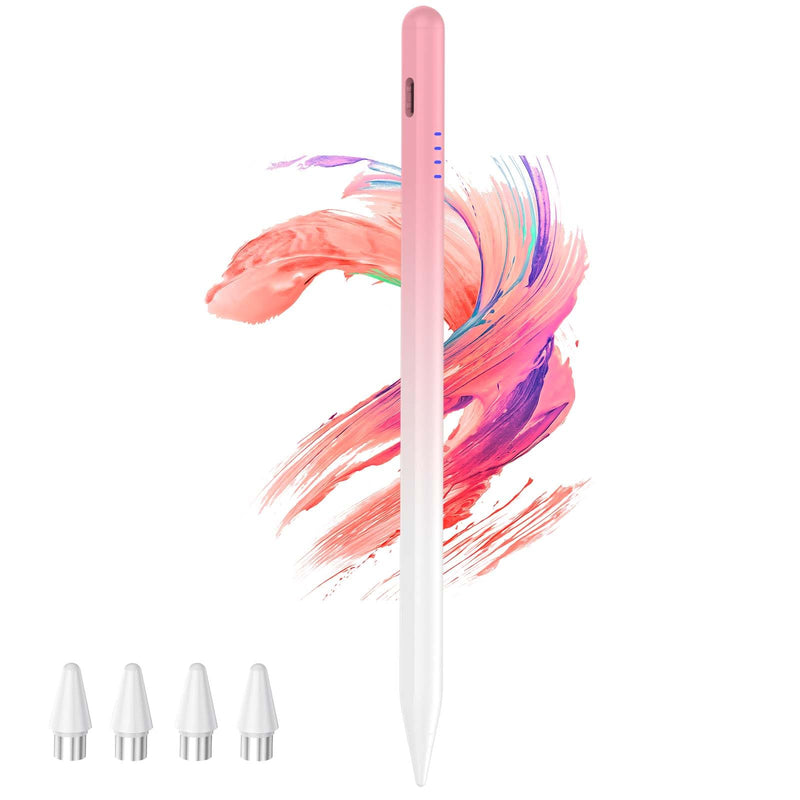 Kenkor Samsung Tablet Pen for Samsung Galaxy Tab A11+/A11/A9+/A9/A8/A7 Lite | Stylus Pen for Android Tablet/Phones, Fast Charge, Compatible with iPhone/Switch/OPPO/XiaoMi/Vivo/Poco X8 Pro, 4 POM Tip Gradient Pink