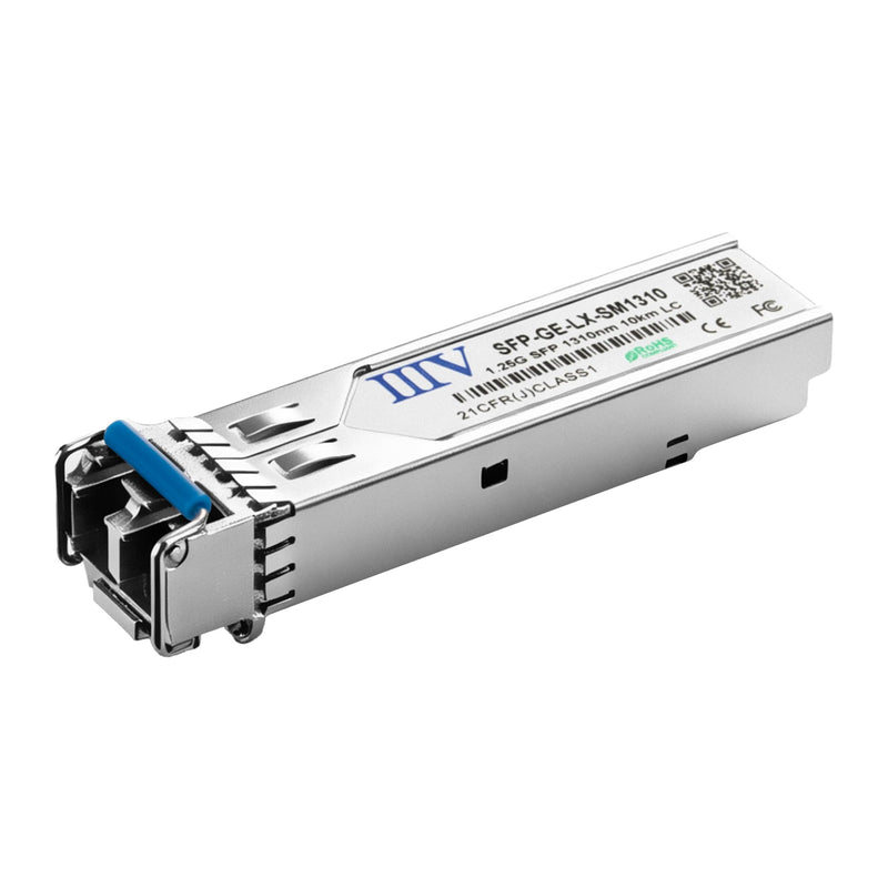 1000Base-LX SFP Transceiver, 1.25G SM Fiber Module, 1310nm 20km Mini-Gbic with DDM, 1G Single Mode LC SFP Transceiver Compatible with Cisco GLC-LH-SMD, Ubiquiti, Meraki and More (1-Pack) 1-Pack
