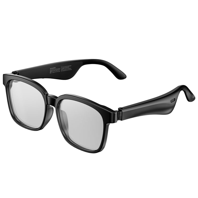 Oraolo Polarized Bluetooth Smart Audio Sunglasses | Built-in Speaker for Wireless Calls & Music, UV Protection, Voice Control, for Outdoor Sports, Unisex(Clear)