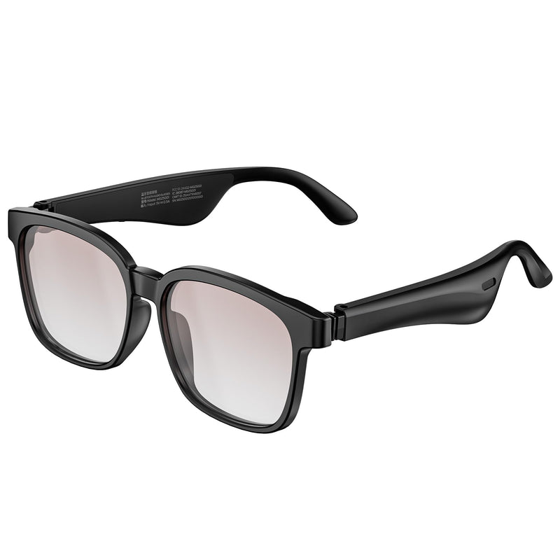 Oraolo Smart Glasses, Polarized Sunglasses with Bluetooth Speaker, Brown | Wireless Music & Calls, UV Protection, and Voice Control, Long-Lasting Battery Ideal for Athletic and Outdoor Use.