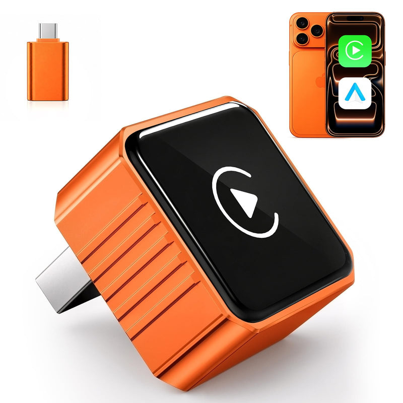 Beyn Wireless CarPlay Adapter for iPhone & Android - Convert Wired to Wireless CarPlay & Android Auto - Dual-Band Zero Latency for iOS 10+ & Android 11+, Fits 2016+ Wired Cars