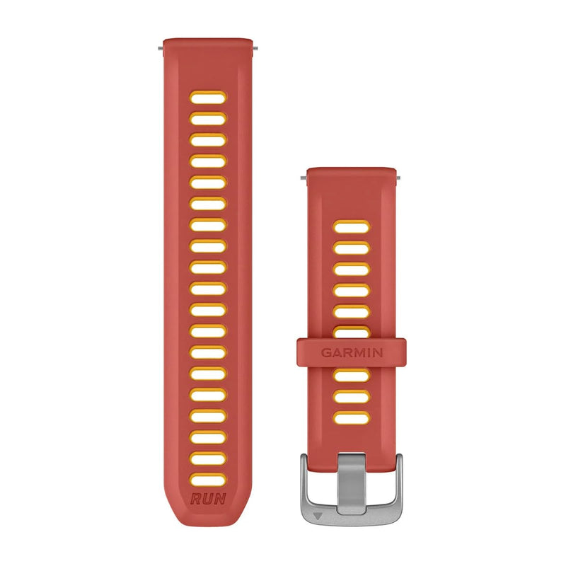 Garmin Quick Release Bands (20 mm) - Red Pink/Mango Silicone - 010-11251-B9
