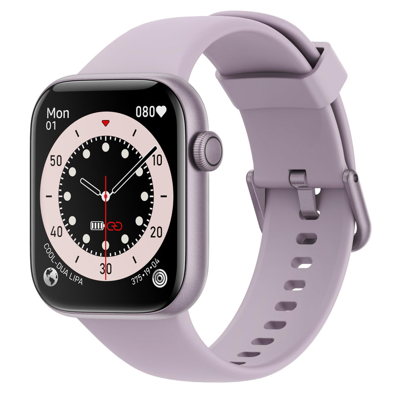 Smart Watch for Men Women Answer/Make Call, 1.85" Smartwatch, Fitness Watch with Heart Rate Blood Pressure Sleep Monitor, 140+Sports, IP68Waterproof Step Counter Compatible with Android IOS Purple