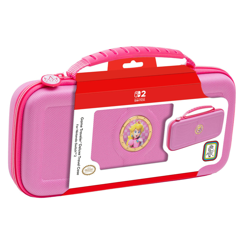R.D.S. INDUSTRIES, INC. – Game Traveler Licensed Deluxe Travel Case for Nintendo Switch, Nintendo Switch 2, OLED, Princess Peach (PP12)