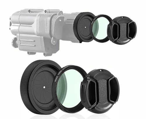 Adjustable Iris Aperture Diaphragm Filter Pack, M30 to M37 Adapter Ring 1.5-26mm Optical Lens Module, Adjustable Iris Filter Cover Set Compatible with PVS-14 Night Vision Device