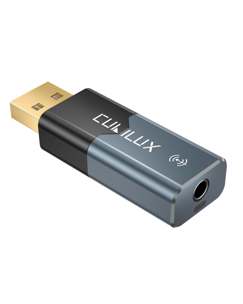 LA8 3.5mm Analog & Mini TOSLINK to USB Audio Capture Adapter | USB A Audio Capture Dongle, 1/8” Line-In / Mini Optical Input Audio Receiver