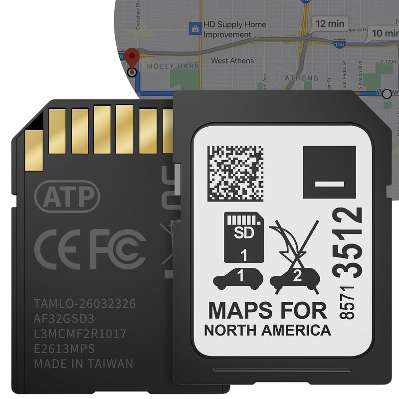 2026 Navigation SD Card for USA/Canada/Mexico, Latest GM Navigation Map Compatible with Buick Cadillac Chevrolet GMC 2019-2024, GPS SD Card Part 8571 3512 ﻿