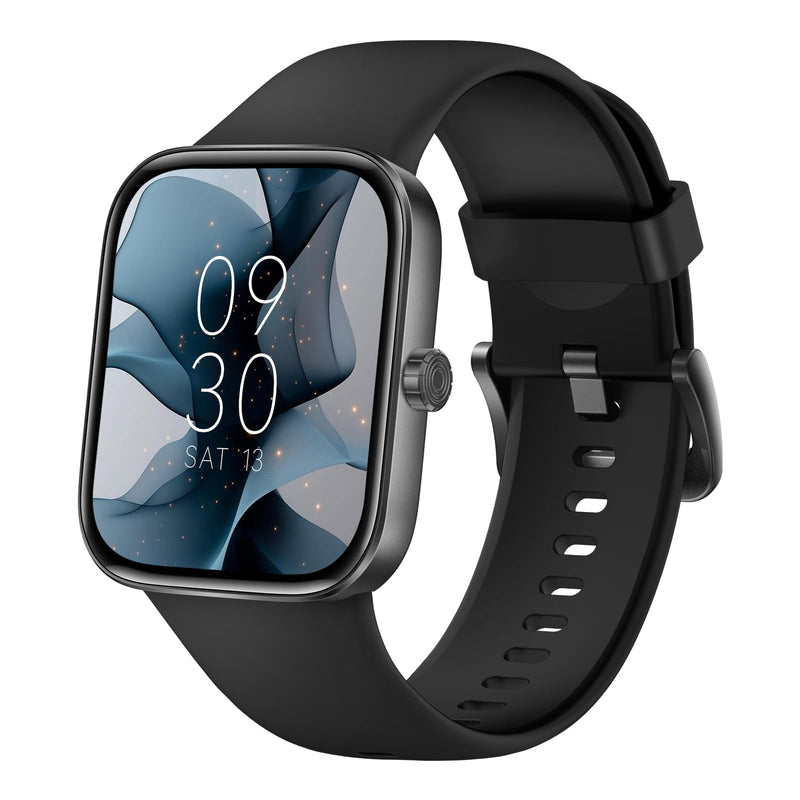 Smart Watch for Men Women, 1.85" HD Touchscreen Fitness Tracker, Bluetooth Notifications/Calls, IP68Waterproof, 140+ Sport Modes, 24/7Heart Rate & Sleep Monitor for iPhone Android iOS Black