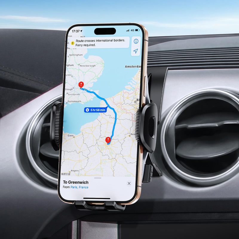 ELOHEI Custom Fit Phone Mount for Ford Mustang with Custom Base | Car Phone Holder for Ford Mustang 2015 2016 2017 2018 2019 2020 2021 Car Accessories HE05