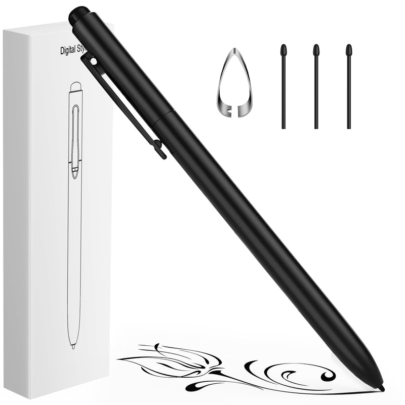 EMR Stylus for Remarkable 2 Pen Replacement Digital Pen Compatible with Remarkable 2/1 & Kindle Scribe - 4096 Pressure Sensitivity, Tilt Support, Palm Rejection, Digital Eraser & 3 Tips