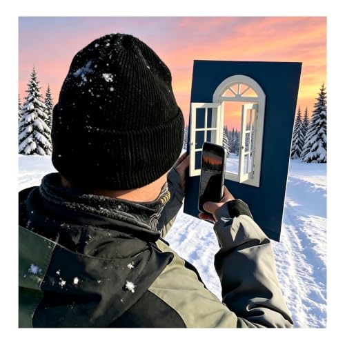 Handheld Viewfinder with Built-in Comp Window for Photographers A