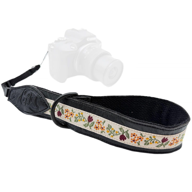 Camera Wrist Strap - Adjustable Quick Release Camera Hand Strap for Canon,Sony,Nikon, Wrist Straps for Photographers Black Embroidery Camera Wrist Strap-02