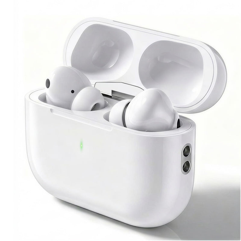 Wireless Earbuds Pro, Bluetooth 5.3 Bass Stereo Sound Headphones | ANC Noise Cancelling with 4 Mics ENC Clear Call, 45H Playtime, Touch Control in-Ear Earphone Compatible with iPhone/Android White