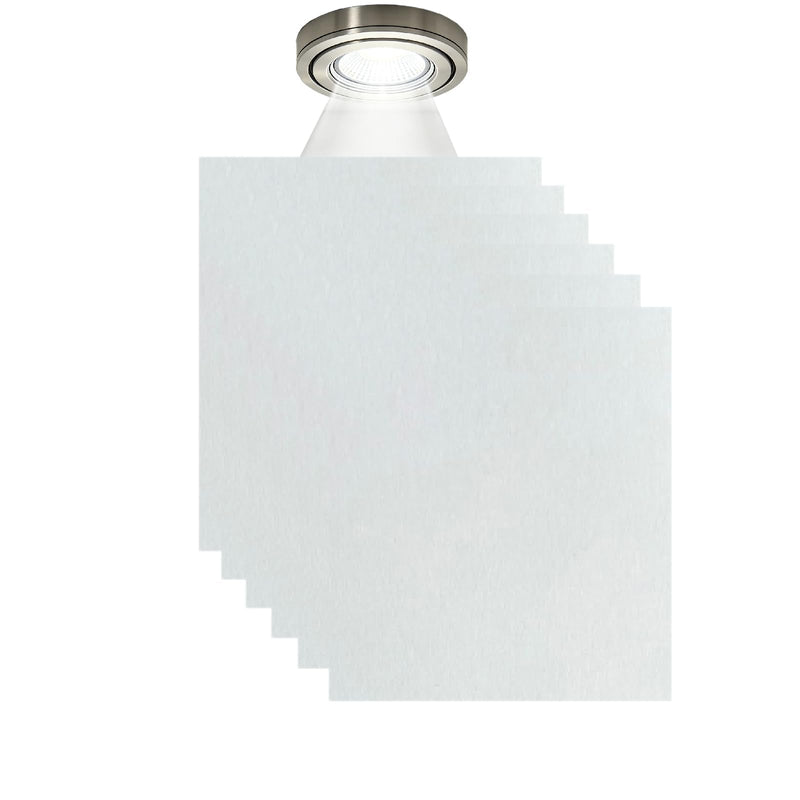 6 Pcs Light Diffuser Sheet Adhesive Sticker, Diffusion Cover Sheet Anti-Glare, Lighting Diffusion Sticker for Soften LED Downlight Ceiling Lighting LED Panel (11.8x8.2 Inches)