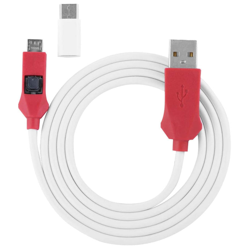 2 in 1 EDL Cable, Portable 9008 Mode Deep Flash Cable with Type-C Adapter, PVC Deep Flash Engineering Cable Compatible with 4S/4C/4i Mobile Phone
