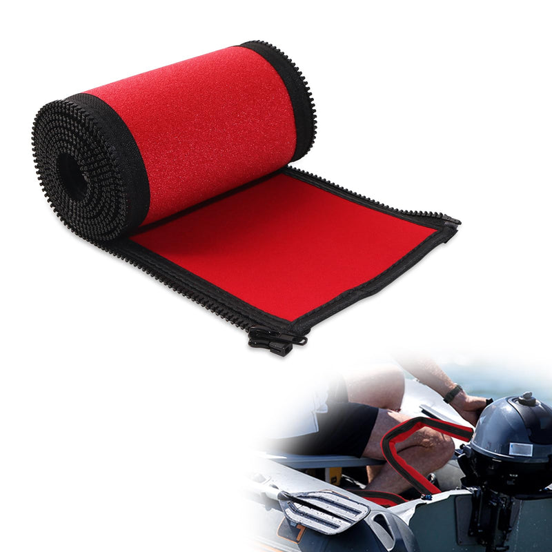 Red 60'' Neoprene Trolling Motor Cable Sleeve, Cable Organizer | Made of Neoprene Trolling Motor Sleeve Great for Cover Cables and Extension Cords, Organized Cable Management and Protect Red