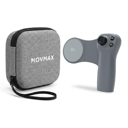 MOVMAX Wireless Remote Controller for DJI Osmo Pocket 4/3/2 with Cage Controller with Storage Case