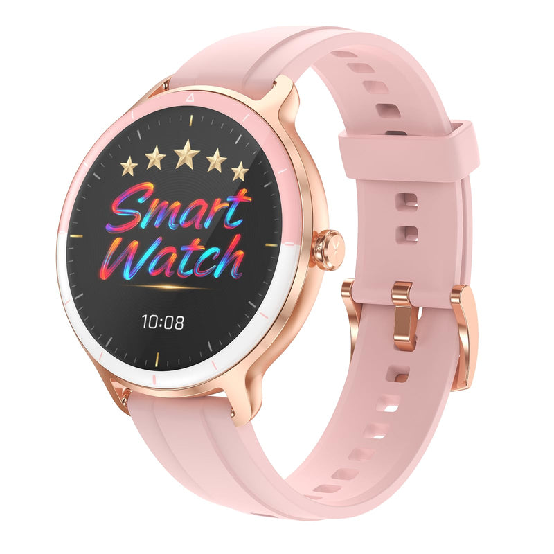 Smart Watch for Women,24H Activity Tracking,0.39 inch Ultra-Thin | Bluetooth Calls & AI Voice,IP68 Waterproof,Heart Rate/SpO2/Period Tracker,100+ Sports Modes,Compatible with Android/iPhone Pink