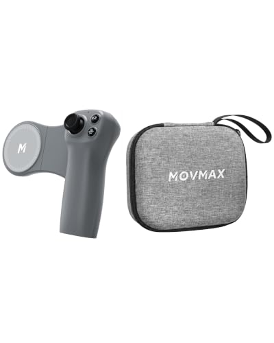 MOVMAX Remote Controller for DJI Osmo Pocket 4/3/2 with Storage Case, Wireless Remote Control with Hall Effect Joystick, Ergonomic Handle Magnetic Attach, DJI Osmo Pocket Accessories Pocket Controller w/ Storage Case