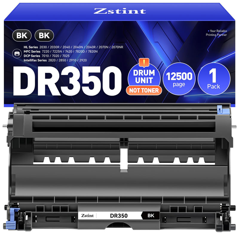 DR350 Drum Unit (Not Toner)Replacement Compatible for Brother DR350 DR-350 Imaging Drum HL-2070N HL-2040 MFC-7420 MFC-7820n intellifax 2820 2920 2850 DCP-7010 DCP-7020 MFC-7220 7225N Laser Printer Ink