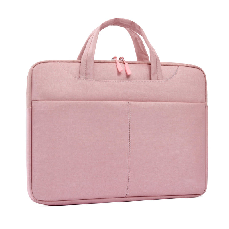 Laptop Bag Shockproof Protective Laptop Case Lightweight Computer Sleeve | Laptop Carrying Case with Front Pocket 12in 13.3in 14in 15in 15.6in 16.1in Computer Bag Waterproof for Men Women Pink 1