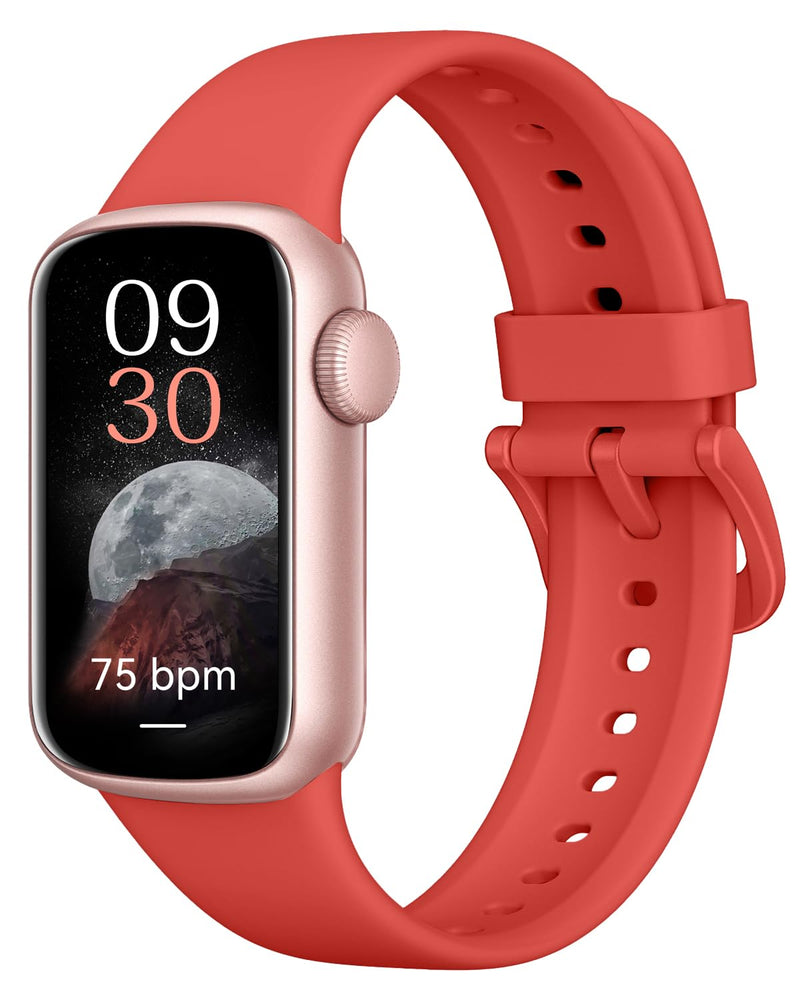 Fitness Tracker with Step Counter/Calories, Activity Health Tracker with Blood Pressure Heart Rate Monitor, Sleep Tracker, 137+ Sport Modes, Pedometer SmartWatch, Gift for Women Men FluorescentOrange