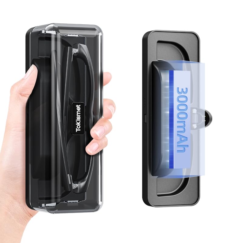 Magnetic Charging Case for Ray-Ban Meta Gen 1 & 2, 3000mAh Power Bank | Fits Gen 1 & 2 Wayfarer, Headliner, Skyler | Gen 2 Blayzer/Scriber Optics | Oakley Meta HSTN | Up to 10 Recharges for Travel