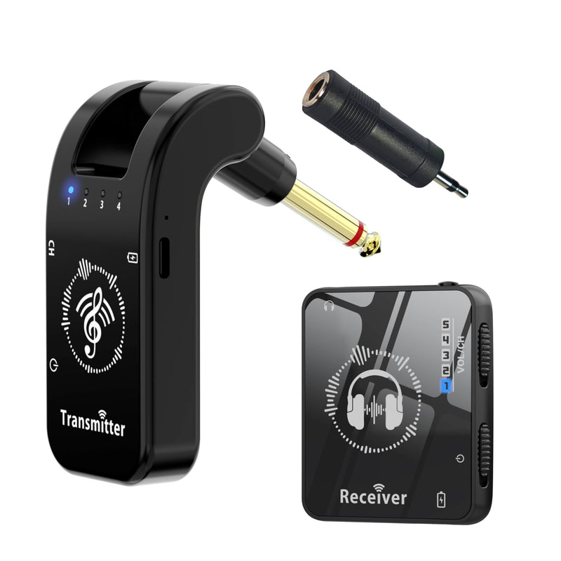 Stormee Wireless in Ear Monitor System, 2.4GHz IEM with Low Latency, 131ft Wireless Range, 10H Rechargeable Battery, Auto Pairing, Portable for Singers, Guitarists, Drummers & Live Performance