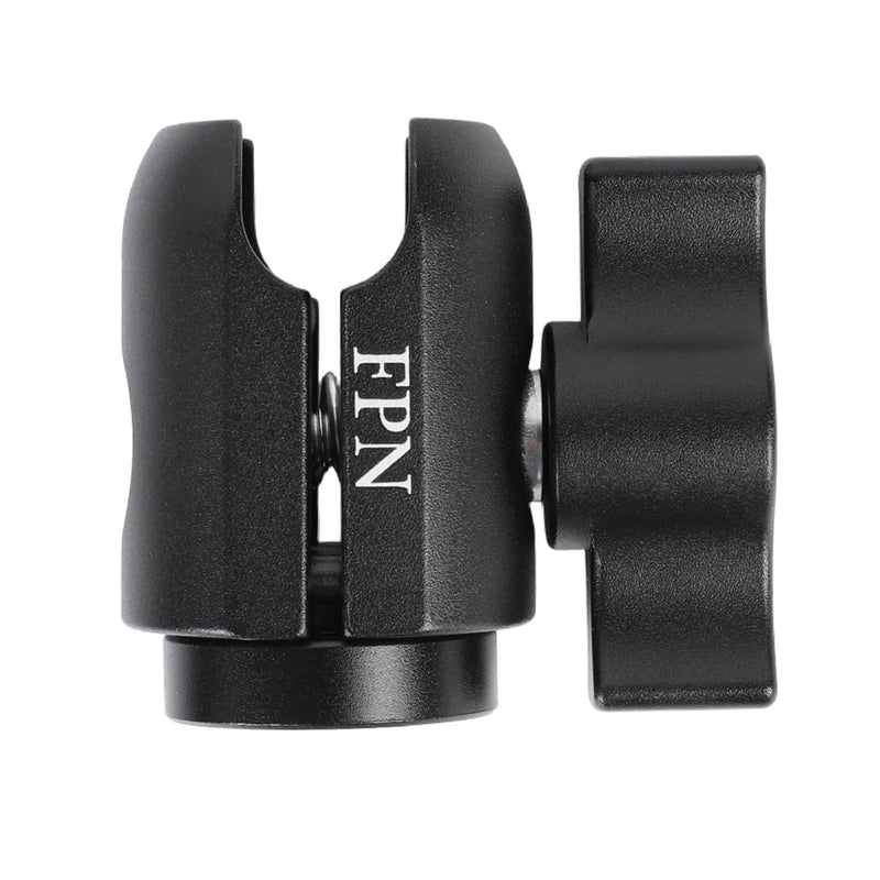 Aluminum Alloy Single Socket Arm with 1/4"-20 Female Thread Hole for 1" Ball Components, 360° Rotation, Compatible with RAM B Size Mounts 1/4"-20 Female Thread Mount for 1" Ball