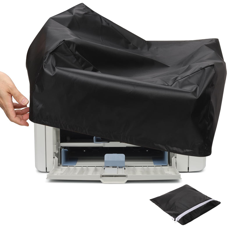 Generic 17.72 Inch Printer Dust Cover Case, 1Pcs Water Proof Static Free Polyester Protective Covers Jacket for Various Printers or Copiers, Black