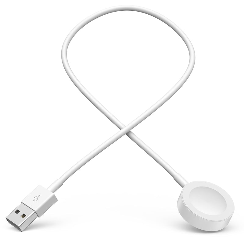 1FT Short for Apple Watch Charger USB Magnetic Fast Charging Cable Portable Wireless Charging Accessories Compatible with iWatch Series 11/10/9/8/7/6/5/4/3/2 Ultra 3/2/SE White 1.0ft