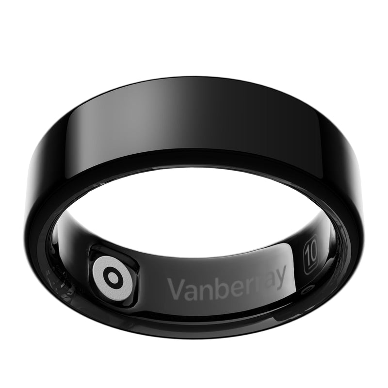 2026 Smart Ring For Women & Men, Sleep Health Fitness Tracker, No APP Fee | Track Sleep, Heart Rate, Blood Oxygen and Stress with Lightweight Smart Ring, 5-7 Days Battery Life, iOS & Android Compatible Black 12 Metallic