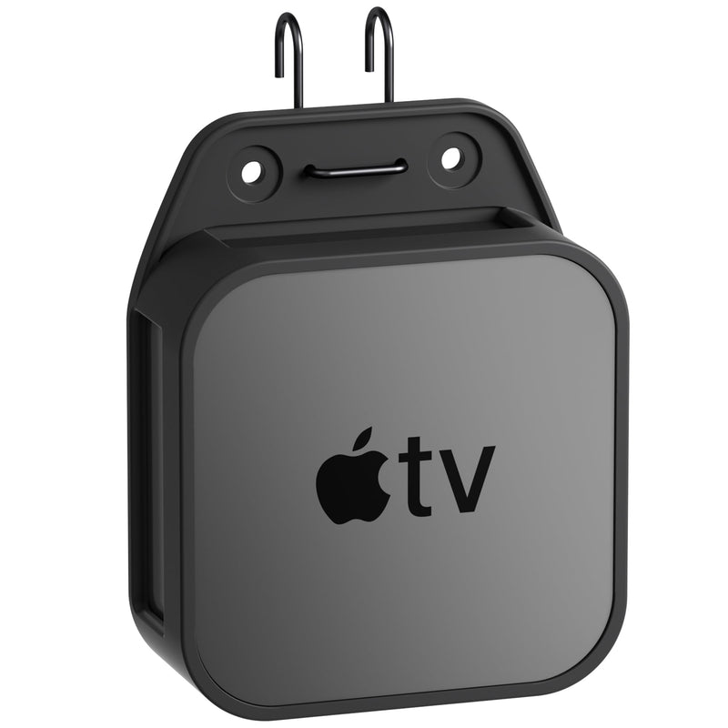Silicone TV Mount Compatible with All Apple TV Generations (Including 4K Models) –No-Drill Wall Mount Behind TVs Bracket, TV Holder，Anti-Scratch