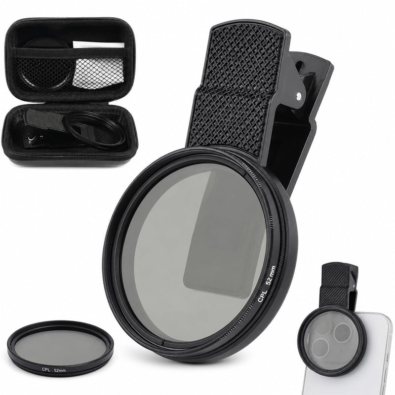 Cpl Filter iPhone,Polarized Lens for iPhone,iPhone Polarizing Filter,Polarizing Lens,Premium 52mm Cpl Filter,Widely Compatibility,for iPhone, Samsung Galaxy, and Google Pixel