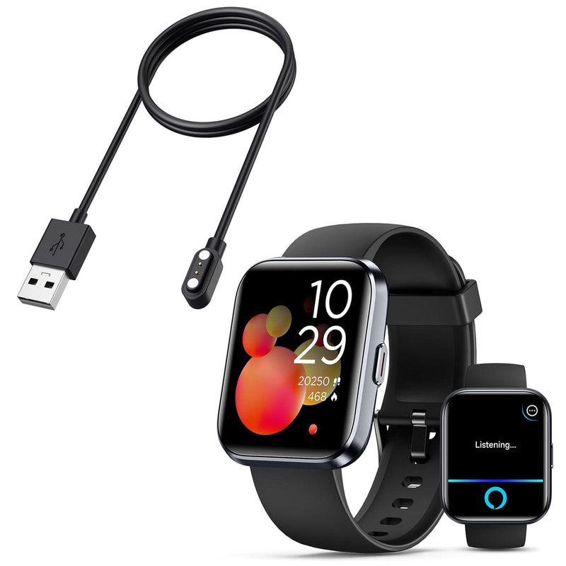 Quican Smart Watch for Women Men with Extra Replacement Charging Cable