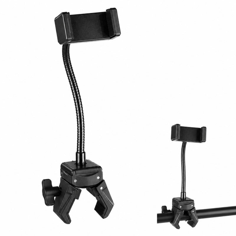Mic Stand Phone Holder,phone holder for mic stand,Flexible Gooseneck phone mic,guitar 360°Adjustable for iPhone 14 13 12 MAX Pro Samsung Galaxy All Smartphones