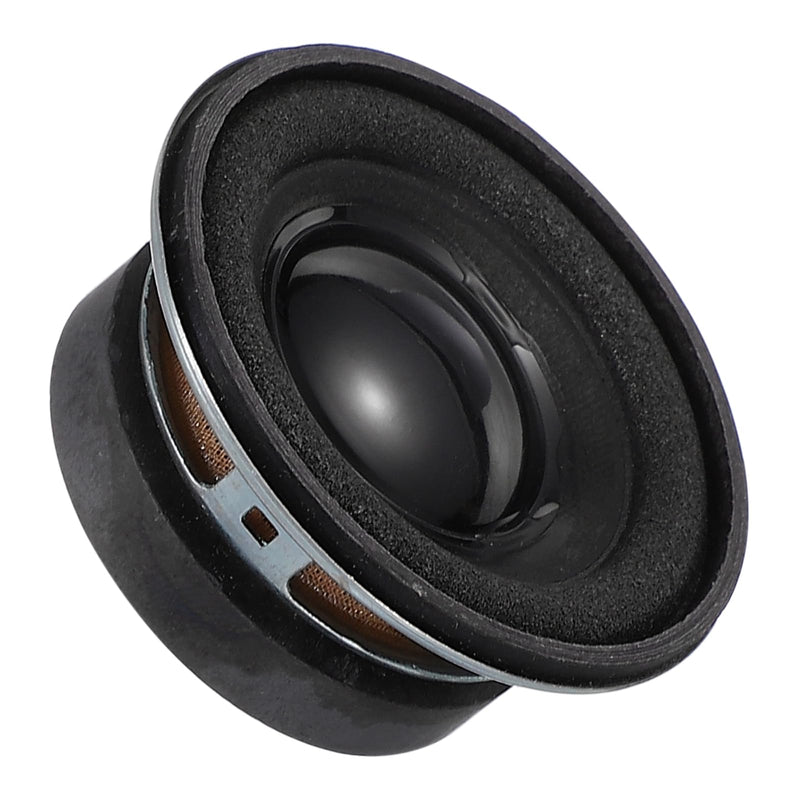 MECCANIXITY 4 Pcs 3W 4 Ohm Small Speakers Metal Shell Round Micro External Magnet Speaker for Mini Speakers DVD EVD Multimedia Mobile Portable Advertising Machine,45x35mm Black 45x35mm