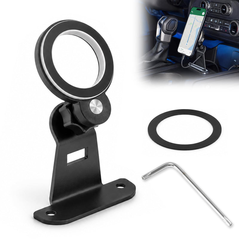 Magnetic Phone Mount Compatible with Ford Bronco 2021-2026 | 360° Adjustable Magnetic Phone Holder, with Magnetic Ring, Fit for Any Mobile Phone