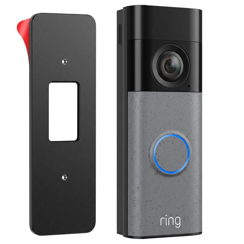 No Drill Mount for Ring Battery Doorbell/Plus/Pro (2nd Gen 2026 Release), Adhesive Mounting Bracket for Ring Camera Doorbell, Metal Doorbell Wall Holder for Apartments/Office/Rental, Easy to Install