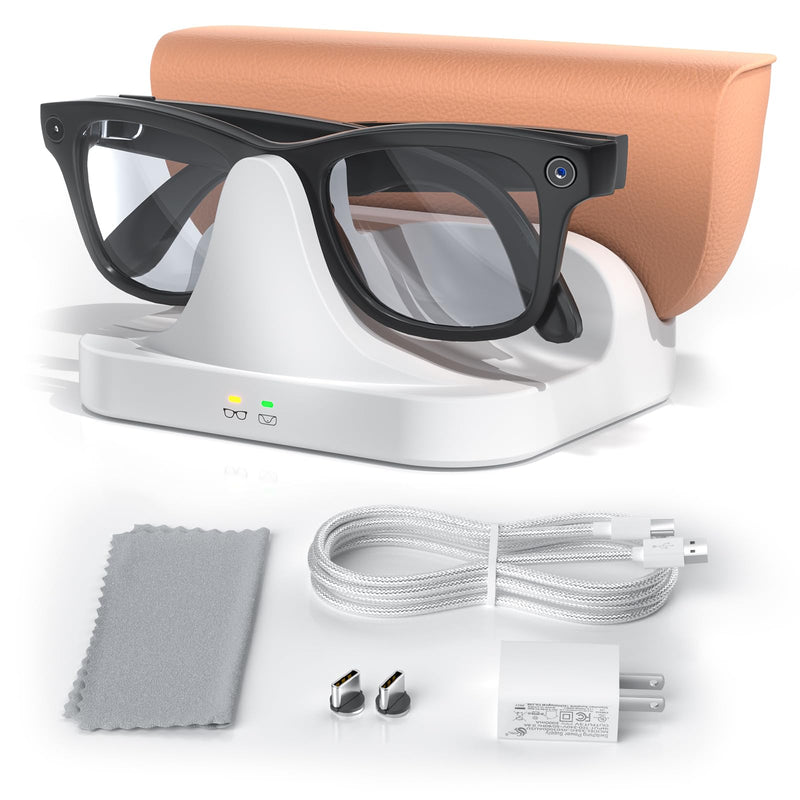 2-in-1 Magnetic Charging Dock Compatible with Ray Ban Meta