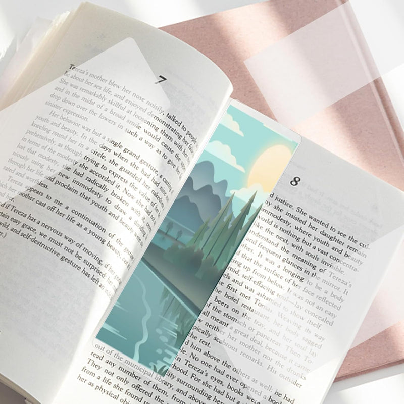 120pcs Bookmark Sleeves, Bookmark Laminating Sheets Suitble for Protecting Bookmarks Laminating Pouches, Bookmarks Sleeves Clear Compatible with Most, Laminate Sheets Favorite for Book Lovers