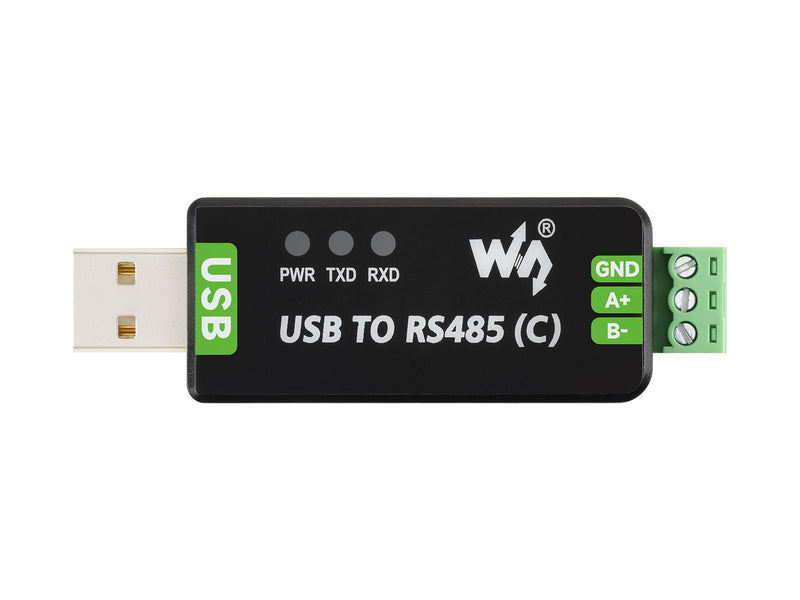 waveshare USB to RS485 (C) Converter Adapter with Original FT232RNL Chip,Industrial Grade Isolated Bidirectional Converter,ESD and TVS Protection,Compatible with Multiple Systems