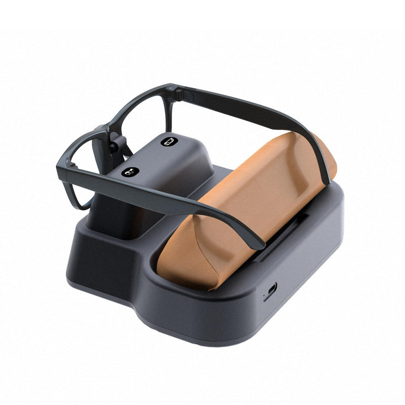 V2 Dual Charging Dock and Organizer for Meta Smart Glasses (Gen 1/2) | Simultaneous Charger Stand for Both Glasses and Case