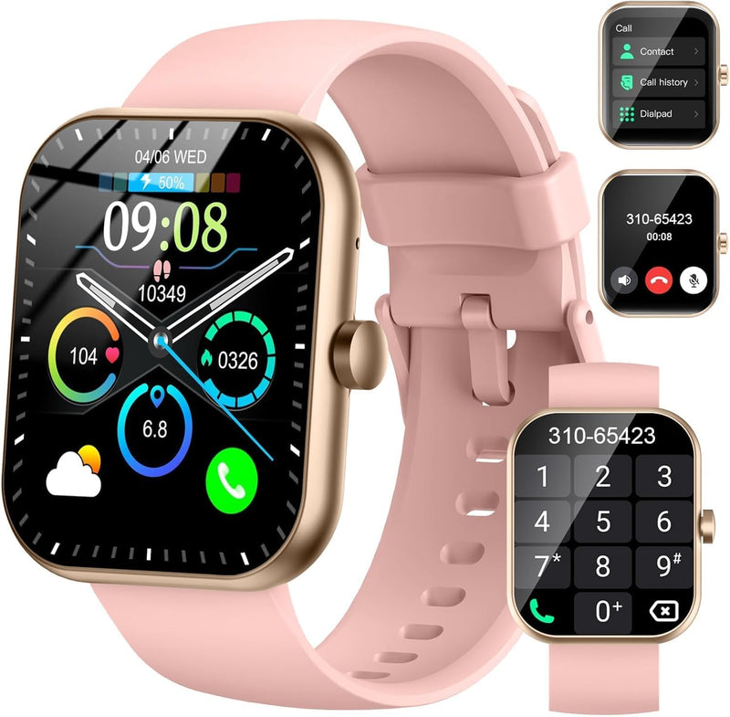 Smart Watch (Answer/Make Call), 2026 New Smartwatch for Women, 1.96" Fitness Watch with 112 Sport Mode/Pedometer/Calories/Sleep/Heart Rate Monitor, IP68 Waterproof Fitness Tracker for Android iOS
