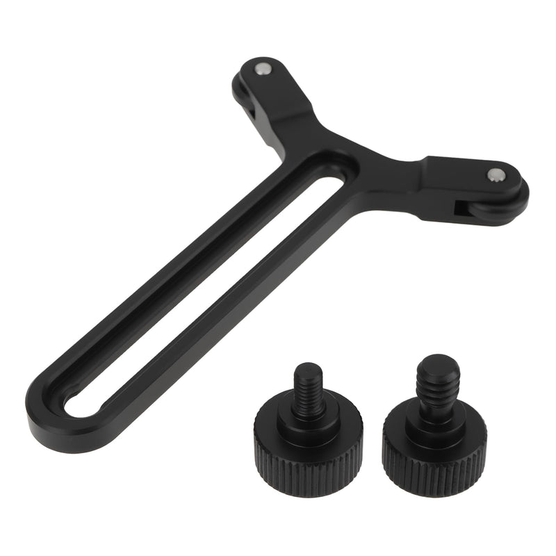 1 Set Telephoto Lens Support Bracket 1/4 Inch and M4 Screws Compatible with DJI RS3 Gimbal