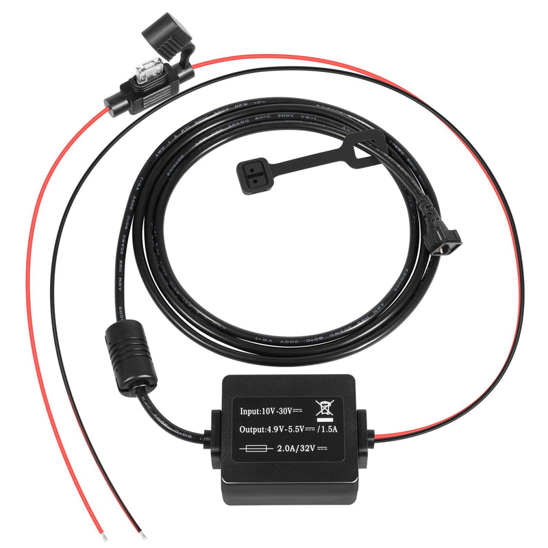 010-11843-01 Motorcycle GPS Power Cable for Garmin Navigator Mount Bracket | Compatible with Garmin zumo 340LM 345LM 346LMT-S 350LM 390LM 395LM 396LMT-S Navigators, Hardwire Charging Cable w/Inline Fuse