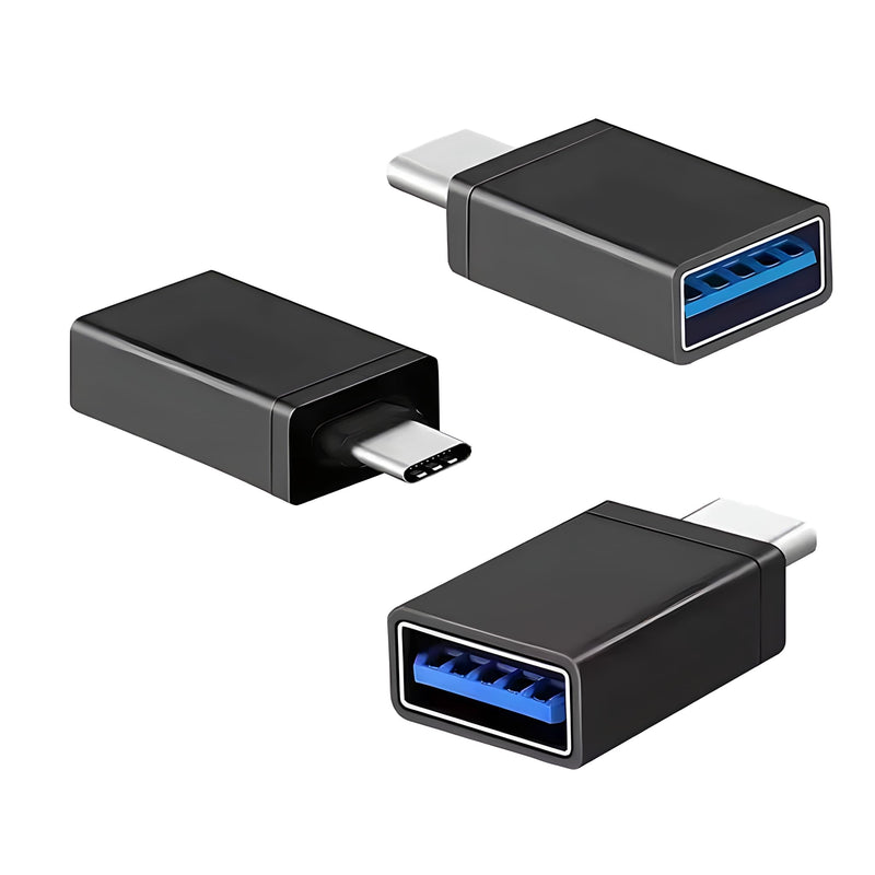 USB C to USB Adapter, Space Black, 3 Pack | 5Gbps, USB 3.1