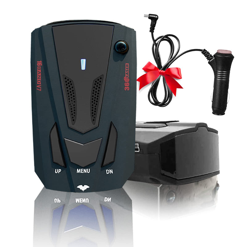 Newly Laser/Radar-Detector for Cars with Led Display, Long Range Detection, Mute Memory, City/Highway Mode, Ideal Gifts for Cars (Black)