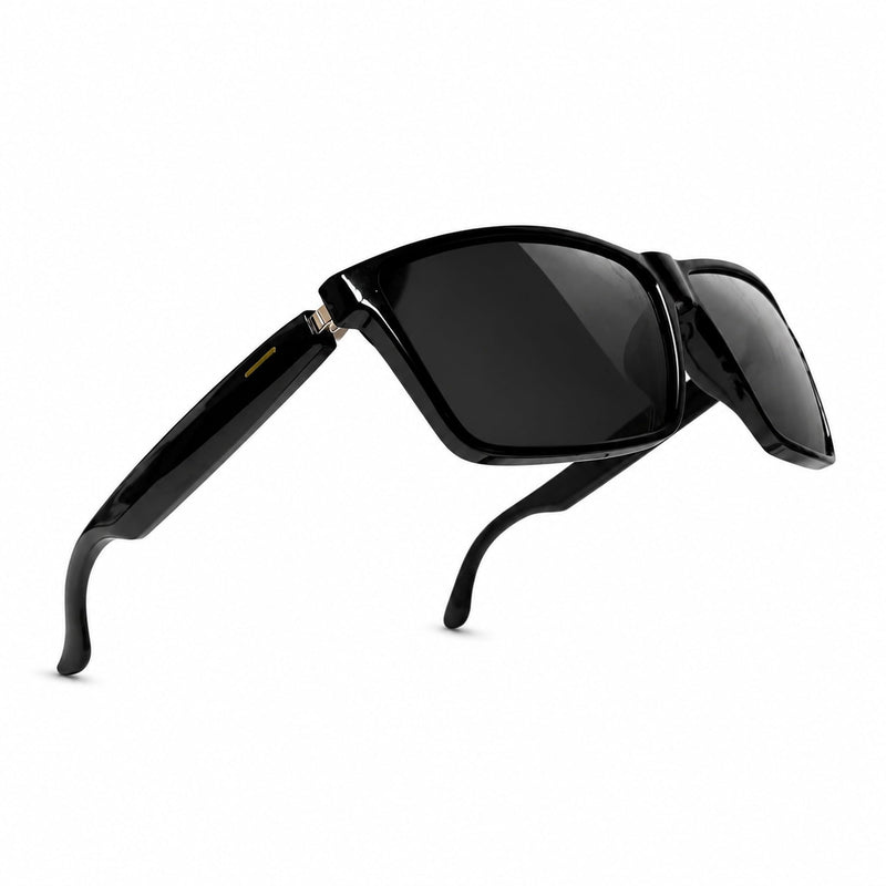 AI Smart Glasses with ChatGPT, Bluetooth Audio Sunglasses for Big Heads-XXL | AI Voice Assistant, Real-Time Translation, Music & Hands-Free Calling, Wearable Technology, Open-Ear Audio for Men & Women XXL
