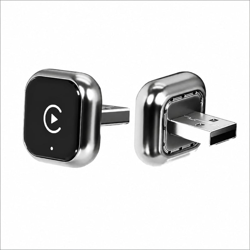 2-in-1 Mini Wireless CarPlay & Android Auto Adapter | Plug & Play, Converts Wired to Wireless, Fast Auto-Connect, Compact Design, USB/USB-C Port